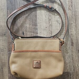 Dooney & Bourke Tan Leather Crossbody Bag
